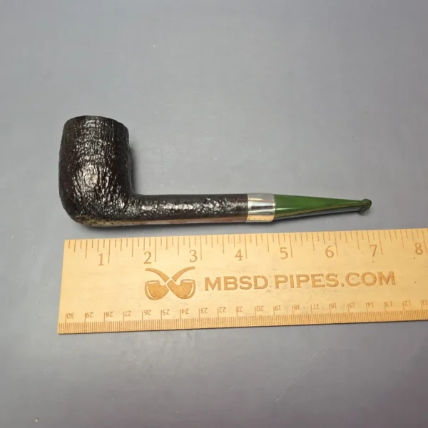Ashton Brindle LX Sandblasted Canadian w/ Silver Handmade Briar Pipe, New - Image 11
