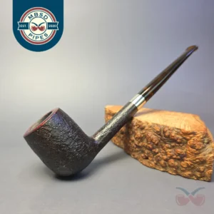 Bruno Nuttens Bing B1 Partially Sandblasted Billiard w/ Aluminum Briar Pipe, New