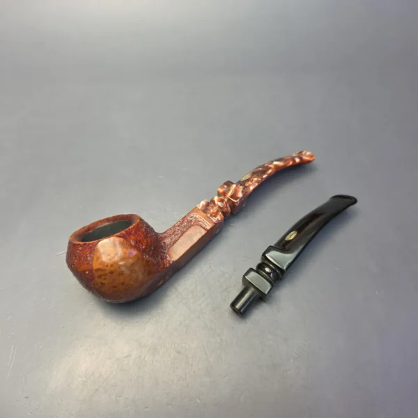GBD Pre-1980s Tapestry 549 Partially Sandblasted Bulldog Estate Briar Pipe, English Estates - Image 9