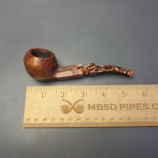 GBD Pre-1980s Tapestry 549 Partially Sandblasted Bulldog Estate Briar Pipe, English Estates - Image 10
