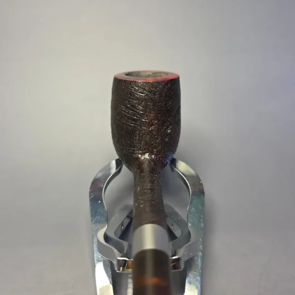 Bruno Nuttens Bing B1 Partially Sandblasted Billiard w/ Aluminum Briar Pipe, New - Image 6