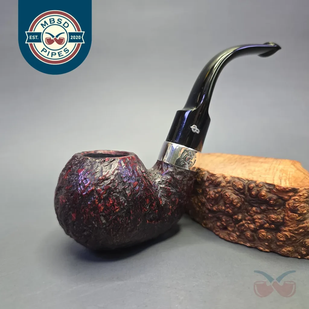 Peterson Sherlock Holmes Lestrade Rusticated Apple with Silver (Estate)