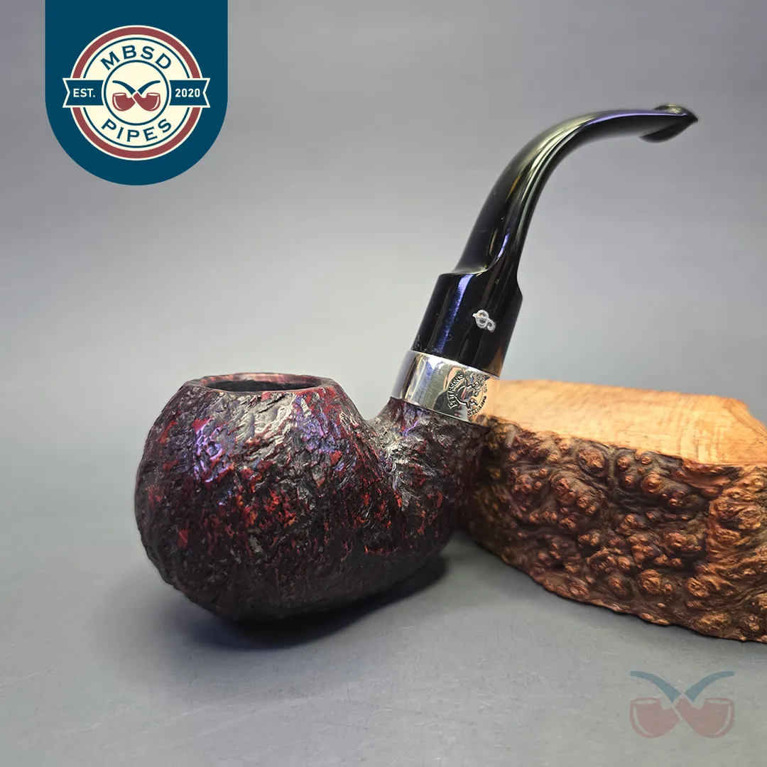 Peterson Sherlock Holmes Lestrade Rusticated Apple with Silver (Estate)