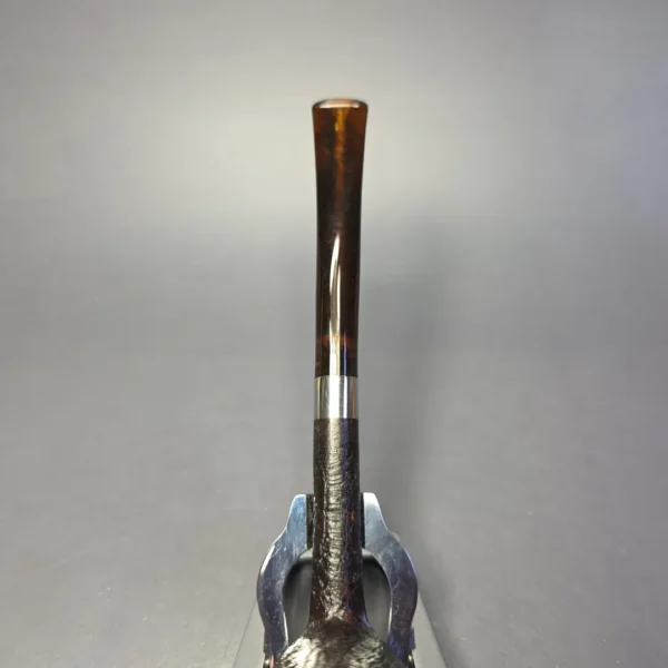 Bruno Nuttens Bing B1 Partially Sandblasted Billiard w/ Aluminum Briar Pipe, New - Image 8