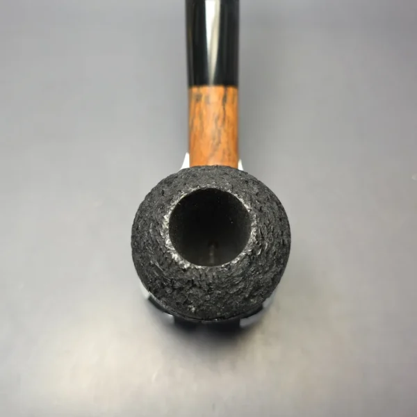 JM Boswell 2010 XL Partially Rusticated Rhodesian Estate Briar Pipe, Unsmoked - Image 6