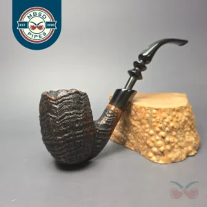 Ben Wade (Preben Holm) Danish Hand Model 100 XXL Sandblasted Oom Paul w/ Vulcanite Estate Briar Pipe, Danish Estates