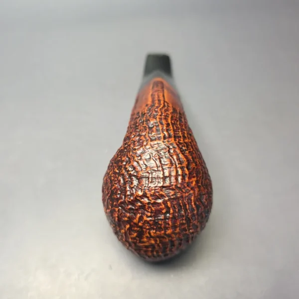 Ser Jacopo S2 Maxima Sandblasted Brandy Estate Briar Pipe, Unsmoked - Image 9