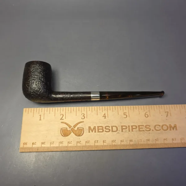Bruno Nuttens Bing B1 Partially Sandblasted Billiard w/ Aluminum Briar Pipe, New - Image 10