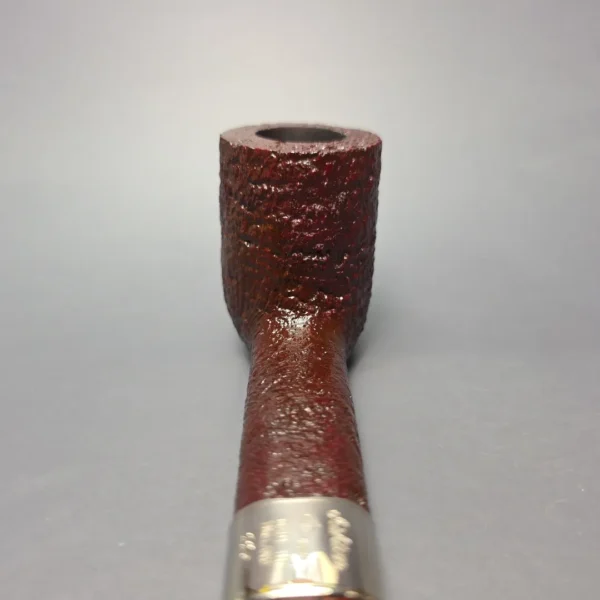 Ashton Brindle LX Sandblasted Canadian w/ Silver Handmade Briar Pipe, New - Image 7
