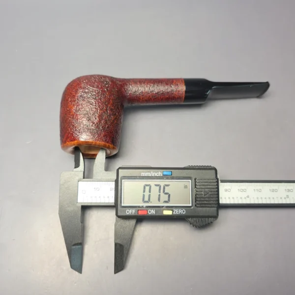 Buckeye Hand Made Partially Sandblasted Billiard Briar Pipe, New - Image 3