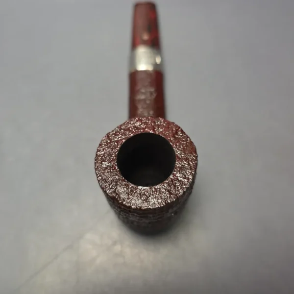 Ashton Brindle LX Sandblasted Canadian w/ Silver Handmade Briar Pipe, New - Image 8