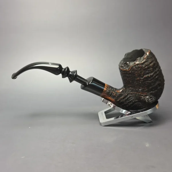 Ben Wade (Preben Holm) Danish Hand Model 100 XXL Sandblasted Oom Paul w/ Vulcanite Estate Briar Pipe, Danish Estates - Image 4