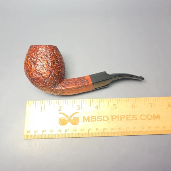Ser Jacopo S2 Maxima Sandblasted Brandy Estate Briar Pipe, Unsmoked - Image 12