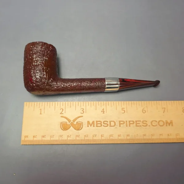 Ashton Brindle LX Sandblasted Canadian w/ Silver Handmade Briar Pipe, New - Image 11