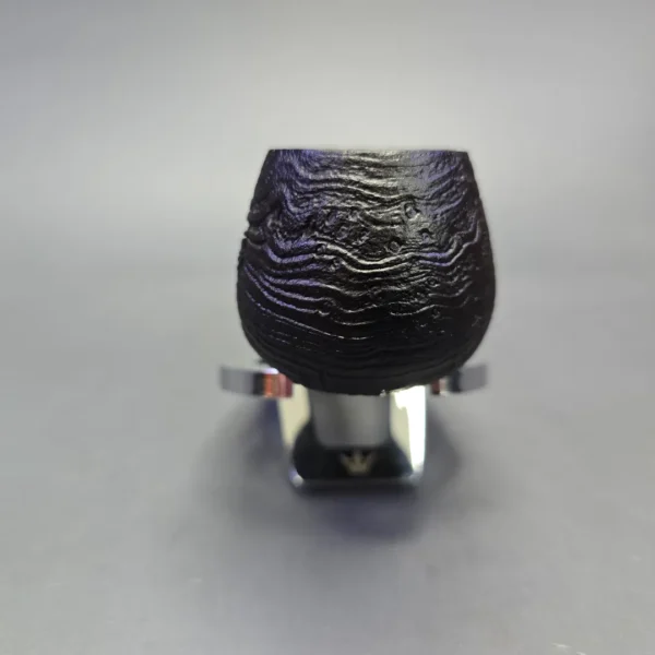MBSD Briars by Piero Vitale Vintage Sandblasted Author w/ Olivewood, Briar Pipe, New - Image 3