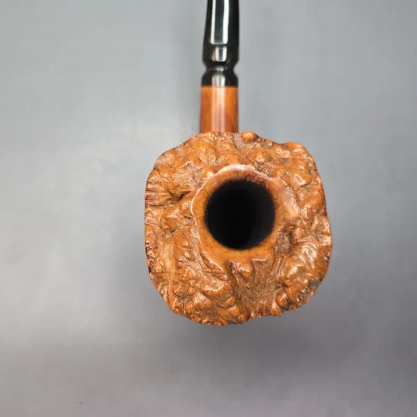 Don-Lou (Dominic Cazzetta) XL Partially Rusticated Freehand Dublin Estate Briar Pipe - Image 6