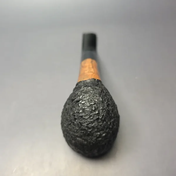 JM Boswell 2010 XL Partially Rusticated Rhodesian Estate Briar Pipe, Unsmoked - Image 7
