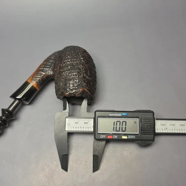 Ben Wade (Preben Holm) Danish Hand Model 100 XXL Sandblasted Oom Paul w/ Vulcanite Estate Briar Pipe, Danish Estates - Image 10