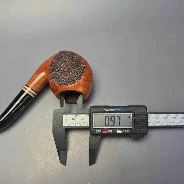 Radice Rind G O Partially Rusticated Paneled Acorn Estate Briar Pipe, Italian Estates - Image 12