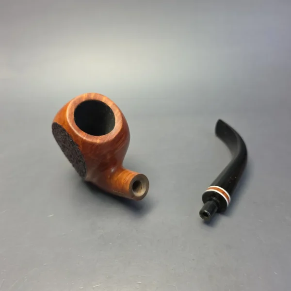 Radice Rind G O Partially Rusticated Paneled Acorn Estate Briar Pipe, Italian Estates - Image 13