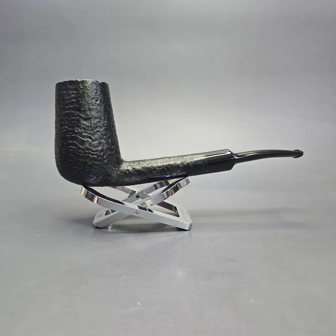 Johs Sandblasted XL Stack Brandy Estate Briar Pipe, Unsmoked - Image 2
