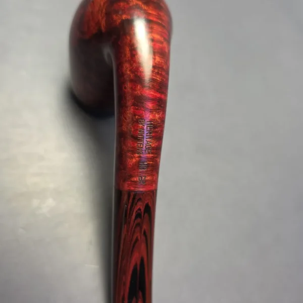 Bruno Nuttens Heritage H3 Smooth Bent Billiard w/ Cumberland Briar Pipe, New - Image 9