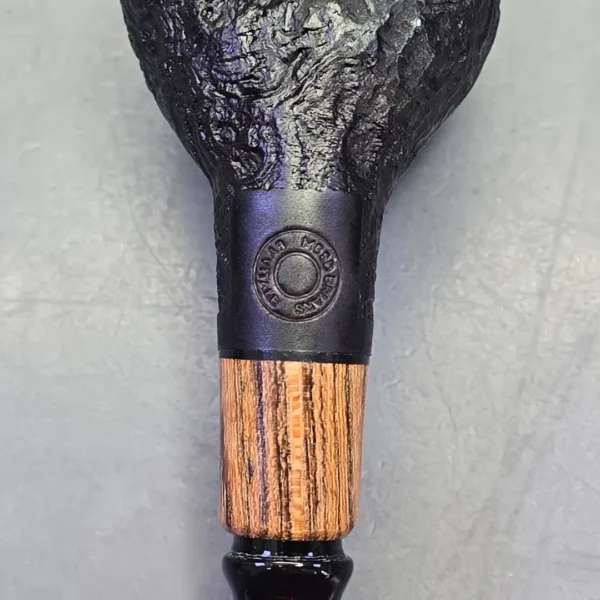 MBSD Briars by Piero Vitale Vintage Sandblasted Author w/ Olivewood, Briar Pipe, New - Image 10