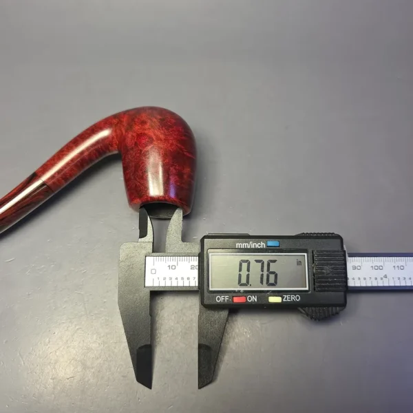Bruno Nuttens Heritage H3 Smooth Bent Billiard w/ Cumberland Briar Pipe, New - Image 11