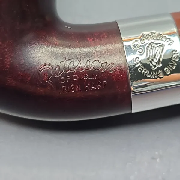Peterson Irish Harp 03 Smooth Apple w/ Silver Briar Pipe, New - Image 10
