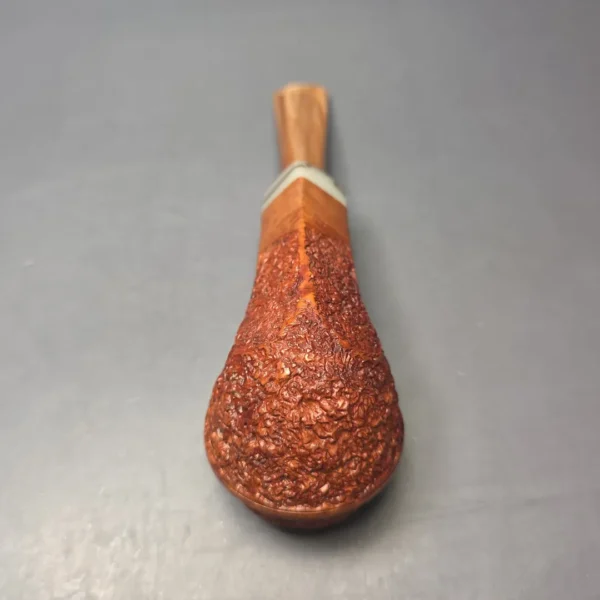 Ardor Urano Partially Rusticated Bulldog Estate Briar Pipe, Italian Estates - Image 8