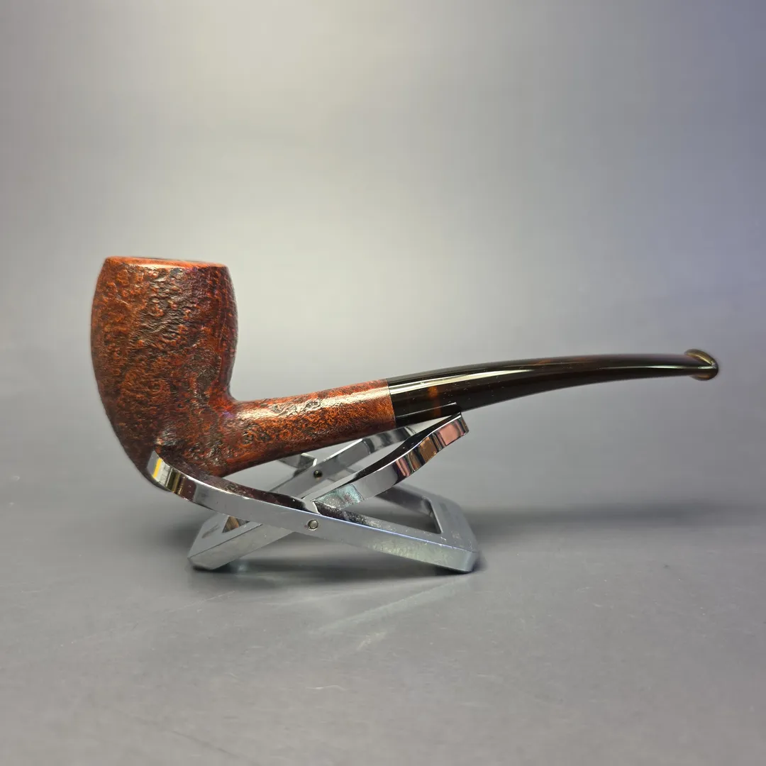 Bruno Nuttens Heritage H1 Partially Sandblasted "Holbek" Acorn Briar Pipe, New - Image 2