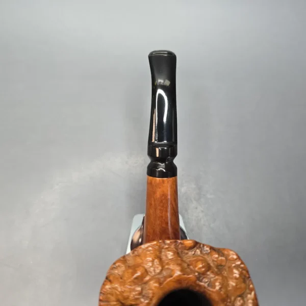 Don-Lou (Dominic Cazzetta) XL Partially Rusticated Freehand Dublin Estate Briar Pipe - Image 7