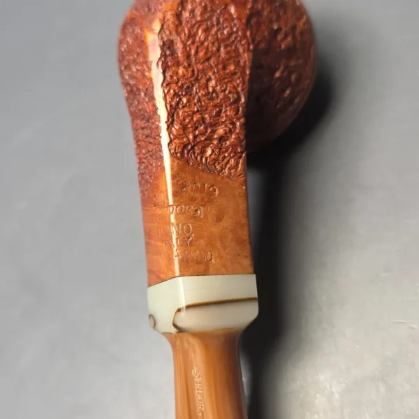 Ardor Urano Partially Rusticated Bulldog Estate Briar Pipe, Italian Estates - Image 10