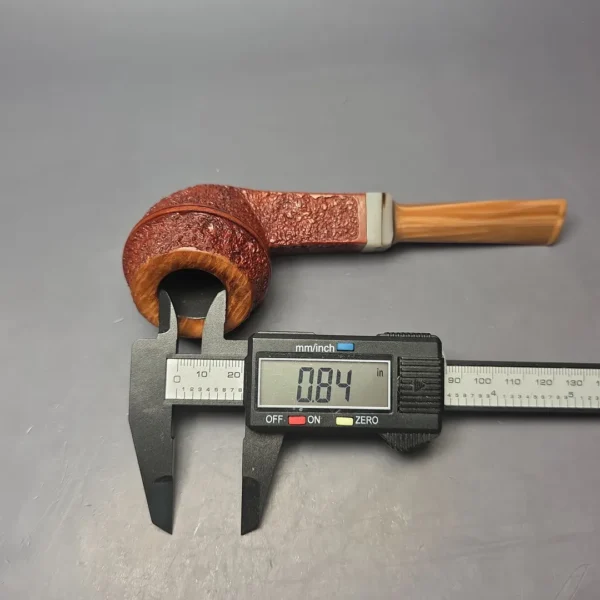 Ardor Urano Partially Rusticated Bulldog Estate Briar Pipe, Italian Estates - Image 12