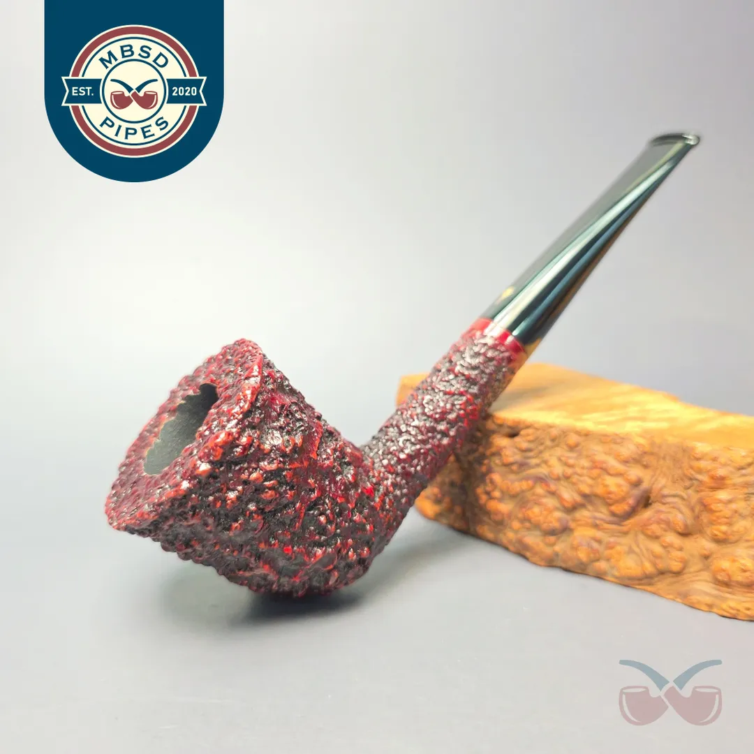 Mastro Geppetto 202 Rusticated Large Dublin Estate Briar Pipe, Unsmoked