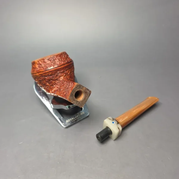 Ardor Urano Partially Rusticated Bulldog Estate Briar Pipe, Italian Estates - Image 13