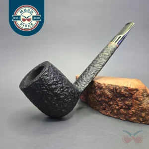 Savinelli Baronet Bruyere 803 EX Rusticated Lumberman Estate Briar Pipe, Unsmoked