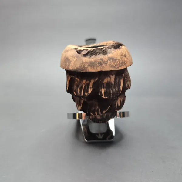 Nording Spruce Matte Partially Rusticated Freehand Estate Briar Pipe, Unsmoked - Image 3
