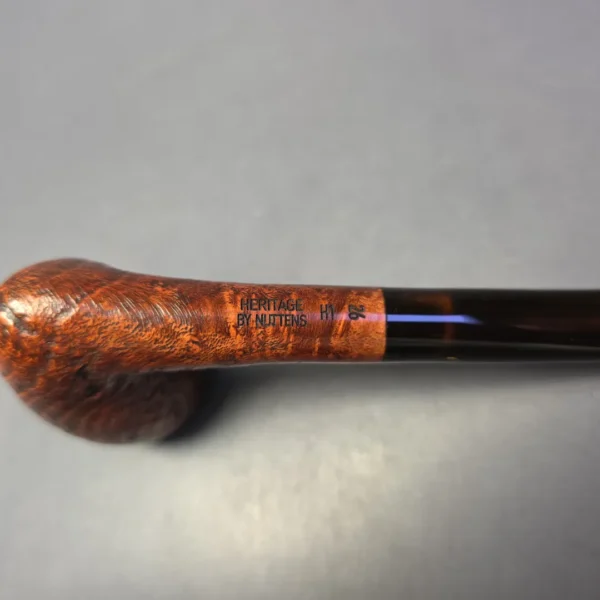 Bruno Nuttens Heritage H1 Partially Sandblasted "Holbek" Acorn Briar Pipe, New - Image 9