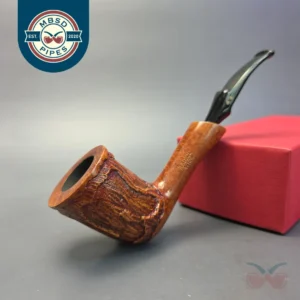 Radice Wick Wax Drip Rusticated Dublin Estate Briar Pipe, Italian Estates