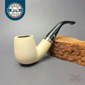 Peterson 2006 Turkish Block Meerschaum Bent Billiard Pipe, Irish Estates