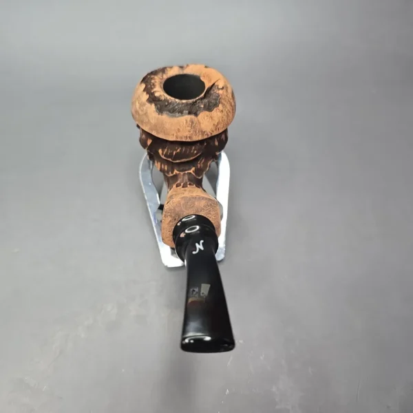 Nording Spruce Matte Partially Rusticated Freehand Estate Briar Pipe, Unsmoked - Image 5