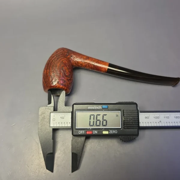 Bruno Nuttens Heritage H1 Partially Sandblasted "Holbek" Acorn Briar Pipe, New - Image 11