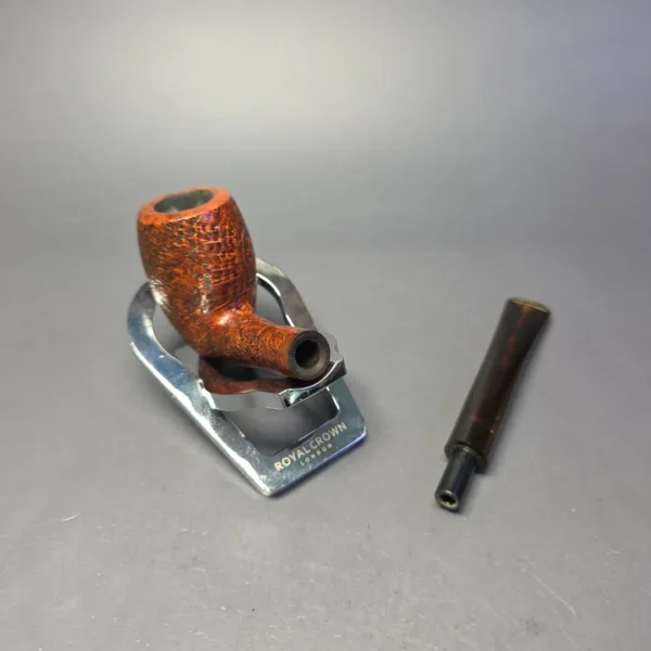 Bruno Nuttens Heritage H1 Partially Sandblasted "Holbek" Acorn Briar Pipe, New - Image 12