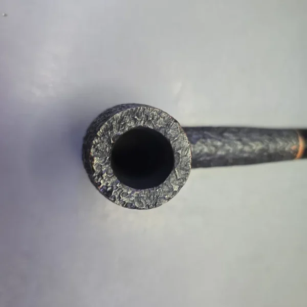 Savinelli Baronet Bruyere 803 EX Rusticated Lumberman Estate Briar Pipe, Unsmoked - Image 6