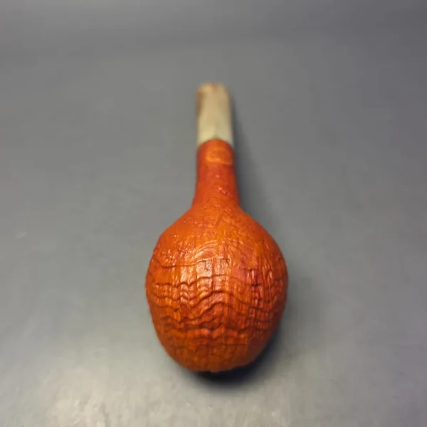 Sebastian Heck Sandblasted Devil Anse w/ Horn Handmade Briar Pipe, New - Image 9