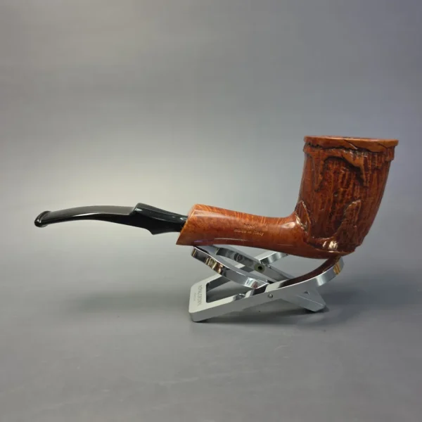 Radice Wick Wax Drip Rusticated Dublin Estate Briar Pipe, Italian Estates - Image 6