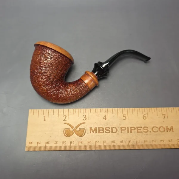 Ser Jacopo Pre-1994 Delecta Maxima R1 Partially Rusticated Calabash Estate Briar Pipe, Unsmoked - Image 6