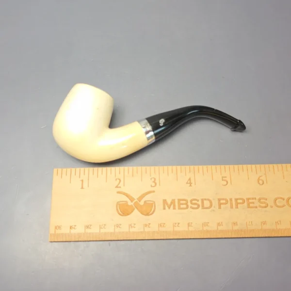 Peterson 2006 Turkish Block Meerschaum Bent Billiard Pipe, Irish Estates - Image 5