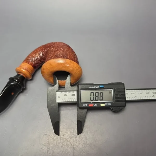 Ser Jacopo Pre-1994 Delecta Maxima R1 Partially Rusticated Calabash Estate Briar Pipe, Unsmoked - Image 3